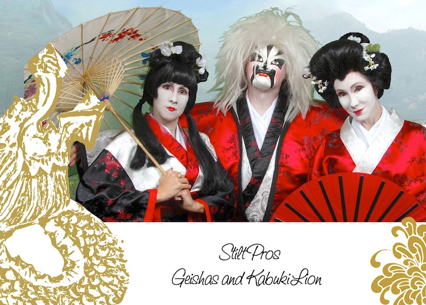 GEISHAS-AND-KABUKI-LION-BY-STILT-PROS